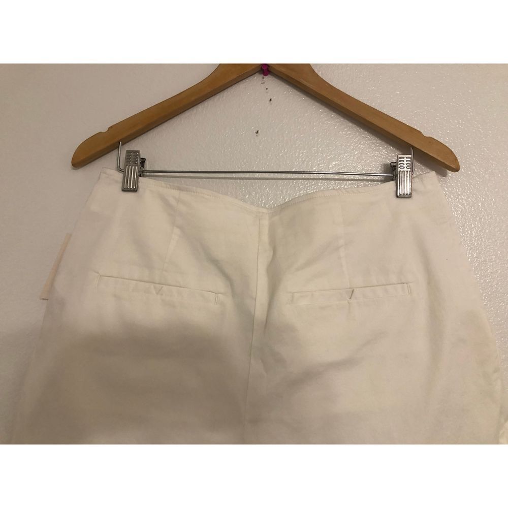 Brand New Anthropologie Maeve White Pleated Front Tennis Mini Skort Size 10 - Picture 8 of 13